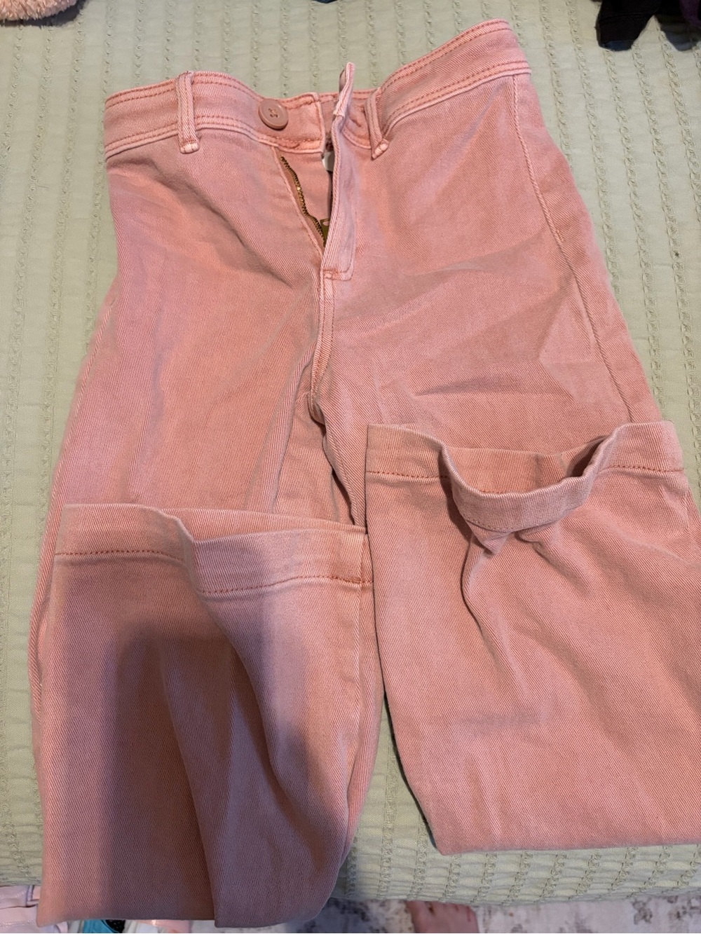 H&M Dusty Pink Kids Jeans with Button Details